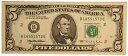 1995 **** $5 連邦準備銀行**UNC ニューヨーク紙幣 ** 送料無料 S2398