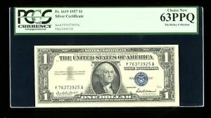 DBR 1957 С Fr. 1619 YA ֥å PCGS 63 PPQ ꥢ Y76373925A