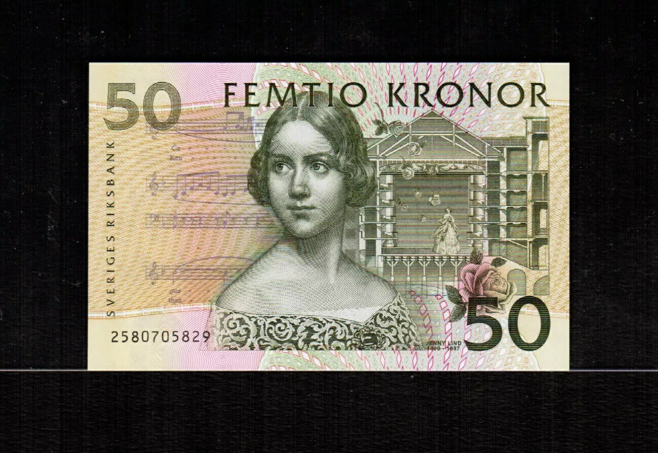 WORLD RESOURCE【KING店】のスウェーデン 50 クローナ 2002 ジェム UNC｜アングル3
