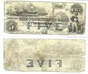 1853年 $5 コチチュエート銀行 マサチューセッツ州ボストン ブルーファイブ オーバープリント #601|詳細画像