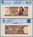 メキシコ 1000 ペソ、1985、P-85a.10、UNC、シリーズ YC、認証済み紙幣