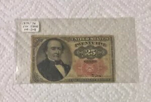 1874/1876 第 5 回発行 US FR-1308 25c 紙幣、流通状態
