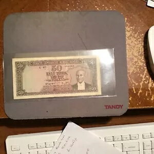 WORLD RESOURCE【KING店】のトルコ紙幣 L.1930 50.00リラ 5.エメシオン 6.トレティプ セリ L.05 非常に良い 悪い｜アングル2