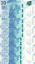 香港、20 ドル、2018、UNC、p348、(合計 6 枚の紙幣)|詳細画像