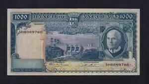 ポルトガル PORTUGUESE アンゴラ 1000 エスクード 1970 P-98 EF-AUNC