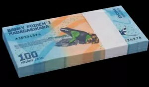 ޥ 100 Ariary ʾ 100 ʾԥå p97 2017 UNC
