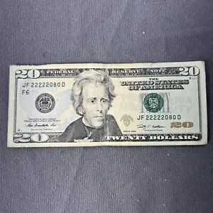 ファンシー シリアル番号 US $20 紙幣リピーター 5 2 連続