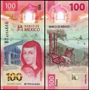 メキシコ 100 ペソ、2021、P-134d.1、UNC、ポリマー