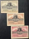 1919 年ドイツ ボルナ紙幣 - 1000 万マルク紙幣、2000 万マルク紙幣、5000 万マルク紙幣のセット!