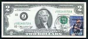 1976 年 $2 フランス連邦準備制度紙幣、ミズーリ州カンザスシティ「初日発行」GEM UNC