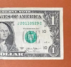 2011 年 5 月 29 日 (J 20110529 C) 誕生日メモ 1 ドル紙幣