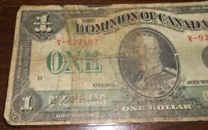 WORLD RESOURCE【KING店】の1923 カナダ自治領 $1 - オタワ - V- 927402 - 1923 年 7 月 2 日｜アングル2