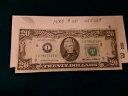 1985年 $20.00米国紙幣オフセットエラー