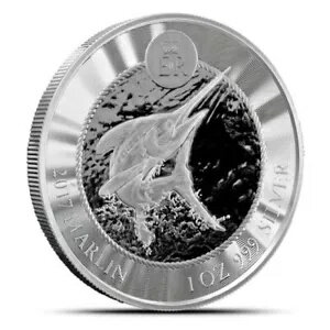 2017 1 オンス ケイマン諸島 カジキ銀貨 (BU)