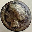 古代ギリシャのコイン 紀元前 300 年 - 紀元前 200 年 アポロの突撃雄牛の頭