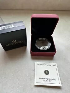 2007 カナダドル 30 スターリング銀貨 ナイアガラの滝のパノラマビュー UNC COA