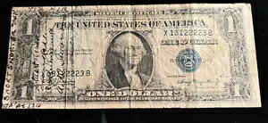 1935-A 第二次世界大戦の 1 ドル銀証明書のショート スナーター