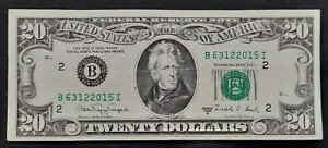 1988年 20ドル紙幣の連邦準備銀行券が流通