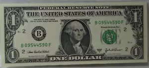 2003-A 1 ドル ニューヨーク レーダー ファンシー シリアル番号メモ B09544590F 未流通