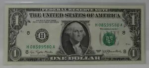 1977 $1 セントルイス レーダー ファンシー シリアル番号メモ H08599580A 鮮明な未流通