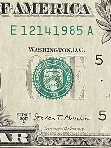 1985 年 12 月 14 日: 12141985 1 ドル紙幣ファンシー シリアル番号誕生日メモ