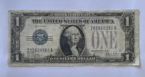 1928- B USA ???? $1 1 ドル銀貨証明書 ~Funny Back~ Z シリアルナンバー!