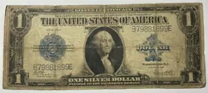 1923年 $1 ラージサイズ シルバー 証明書 状態が悪い 価値のある価格