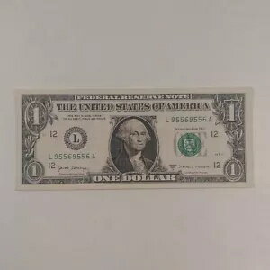 1 ドル 2017 ファンシー リピーター シリアル番号 連邦準備通貨紙幣