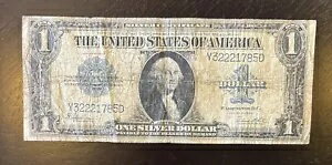 1923年 $1銀証書 大きな紙幣 ブルーシール