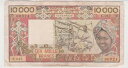 西アフリカ諸国 10000 フラン ND サイン.22 紙幣 P-109 コートジボワール A