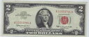 US $2 レッドシール aUNC 1963 ファンシー SN 11555791 非常にクールな評価 + ギフト AAaC