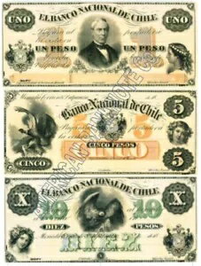 チリ ファクシミリ紙幣セット (16) BANCO NACIONAL - American Banknote Co