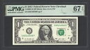 米国連邦準備制度 1 ドル 2013 Fr#3001-D (DF ブロック) UNC グレード 67