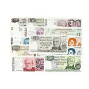 差分15枚セット。アルゼンチン 1970年代〜2000年代の紙幣Au-Unc。