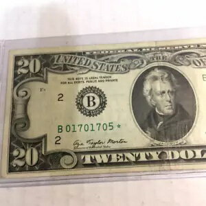 連邦準備制度理事会メモ 1977 B 20 ドル紙幣: この正確な紙幣があなたに届きます。