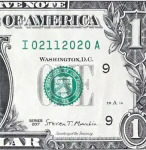 2020年2月11日 / 2020年11月2日 : 02112020 BIRTHDAY Note 1ドル1ドル紙幣