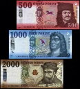 ハンガリー 現在のセット* 500/1000/2000 フォリント* UNC 宝石* 米国販売者