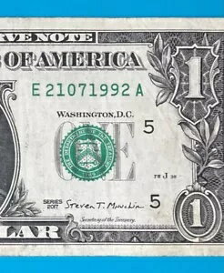 1992 年 7 月 21 日 : E 21071992 誕生日メモ 1 ドル紙幣