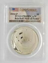 2014-P 野球殿堂 $1 シルバー プルーフ PCGS PR69DCAM ファースト ストライク コイン