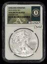 2015 1 オンス シルバー イーグル - オークランド A のアスレチックス ベースボール - NGC GEM UNC - E3061