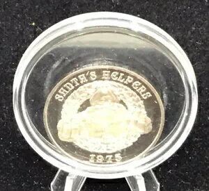 コカ・コーラ サンタのヘルパーズ 1975 .999 ファイン シルバー ヴィンテージ コイン