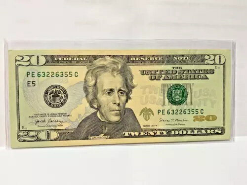 2017 - 20 ドル紙幣 4 二桁 PE63226355C - 紙幣リップ リザーブ ノート トップ