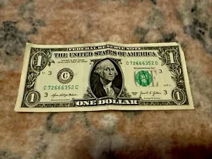 ハッピーハロウィン！ ?? *Devil Note* 666 レア シリアル番号 1 ドル紙幣 #7266352