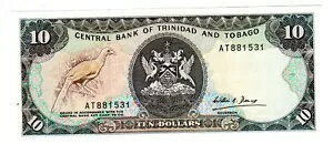 トリニダード トバゴ 紙幣 10 ドル 1985 P38b シリーズ AT BIRD NEW UNC