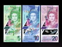 東カリブ諸国セット $5 - $10 - $20 ドル ND(2019-2021) ポリマージェム UNC