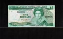 東カリブ諸国 - セントルシア (L) $5 ドル ND(1986-88) Gem UNC