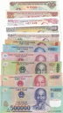 ベトナムフルセット、11個、100-500,000ドン、P 105-124、UNC