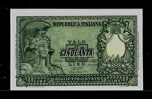 イタリア | 50リラ紙幣 | 1951年 | P#91a | UNC