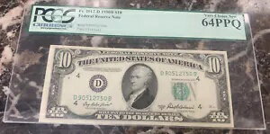 1950B シリーズ $10 ~ 連邦準備銀行券 ~ Fr#2012-D ~ クリーブランド