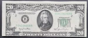1950 年 20 ドル連邦準備銀行券 20 ドル紙幣 未流通 #82784